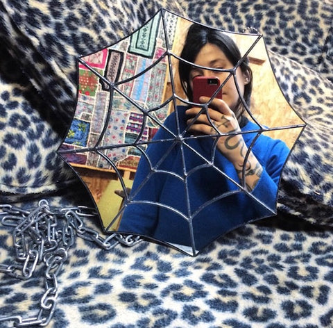Large Spiderweb Mirror